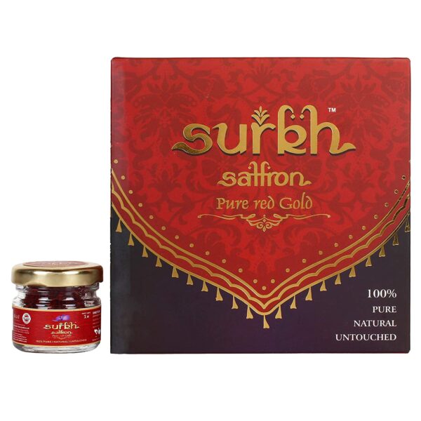 Surkh Saffron - 1 Gram - 100% Pure I Natural I Untouched Premium Grade 1 Saffron / Kesar - Image 4