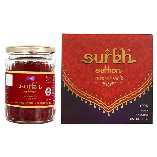 Surkh Saffron Premium 100% Pure Natural Untouched Grade 1 Saffron Kesar (50 Gm) - Image 6