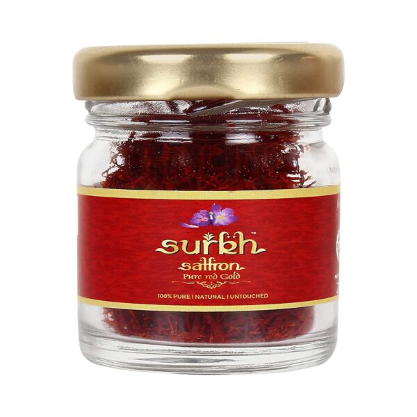 Surkh Saffron - 2 Grams - Premium Pack - 100% Pure I Natural I Untouched Grade 1 Saffron / Kesar
