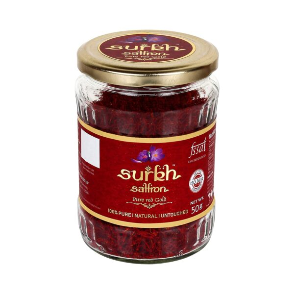 Surkh Saffron Premium 100% Pure Natural Untouched Grade 1 Saffron Kesar (50 Gm) - Image 5